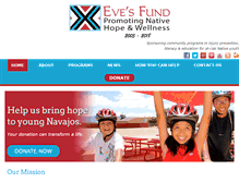 Tablet Screenshot of evecrowellsfund.org